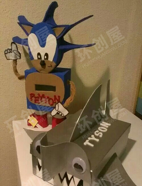 幼儿园美工区纸巾盒变形记图片