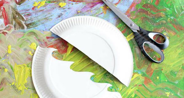 幼儿园美工区纸盘帆船手工图片