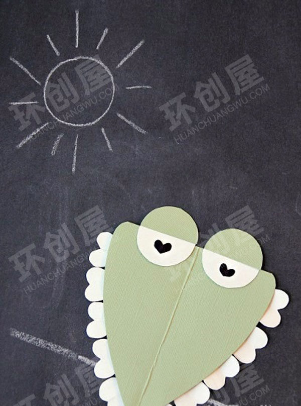 幼儿园美工区用爱心做的小动物图片