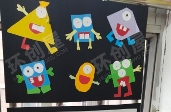 幼儿园环创美工区立体手工图片