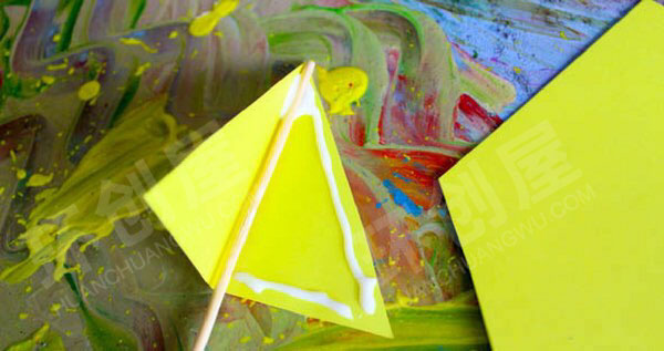 幼儿园美工区纸盘帆船手工图片