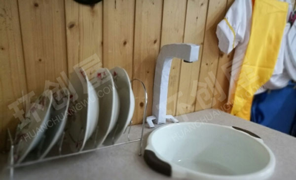 幼儿园角色游戏纸箱制作小厨房图片