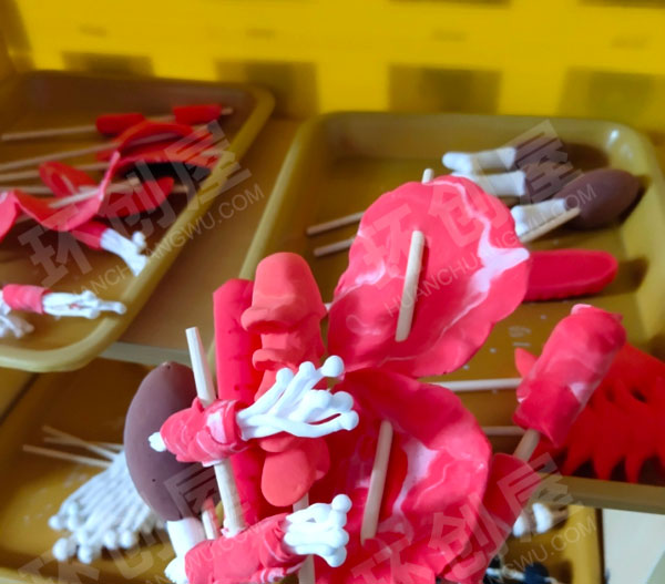 幼儿园角色游戏废物利用烧烤区图片