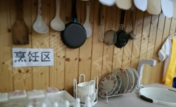 幼儿园角色游戏纸箱制作小厨房图片