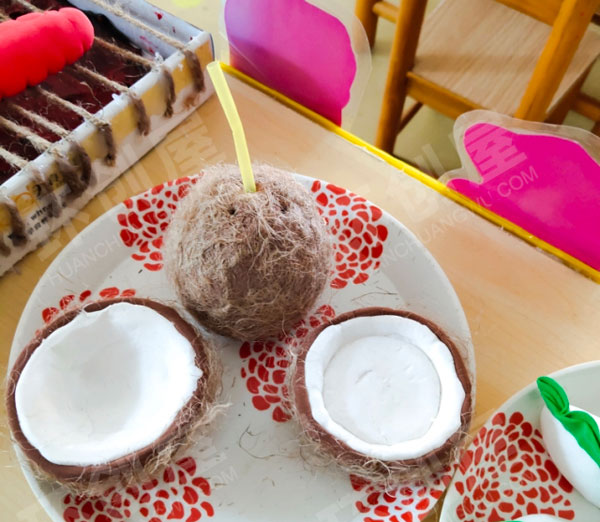 幼儿园角色游戏废物利用烧烤区图片