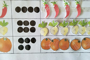 幼儿园益智区购物清单配对图片2张