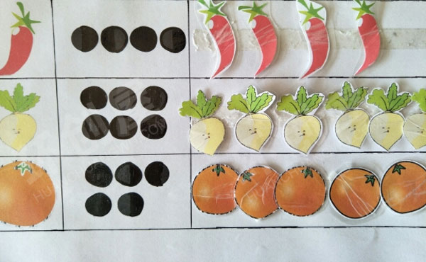 幼儿园益智区购物清单配对图片