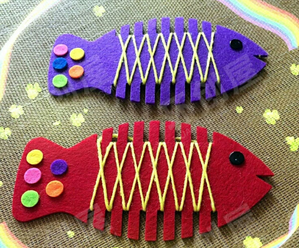 幼儿园益智区游戏编织类教玩具图片