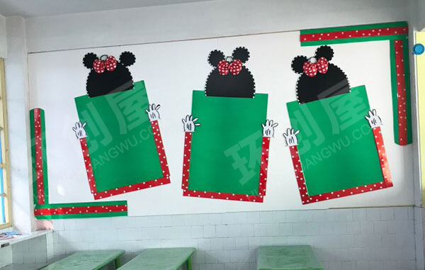 幼儿园米奇可爱风格主题墙图片