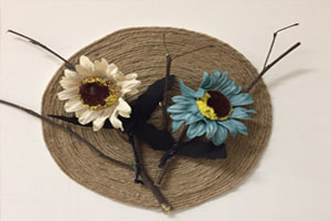 幼儿园自然风棉麻线绳树枝墙面布置图片8张