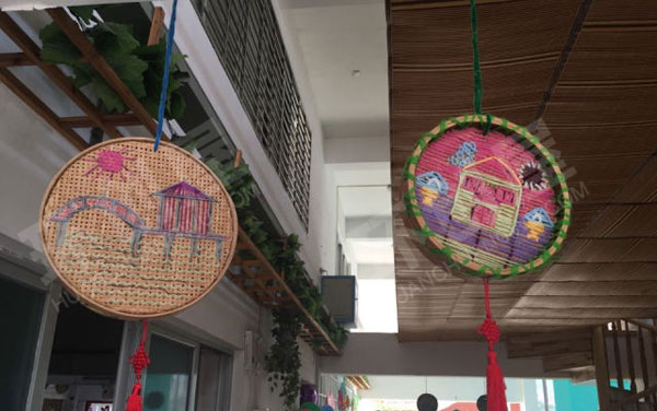 幼儿园小簸箕手工吊饰图片