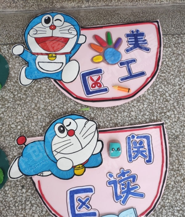 幼儿园各种风格不同的区域牌吊饰图片