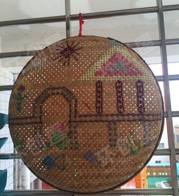 幼儿园小簸箕手工吊饰图片