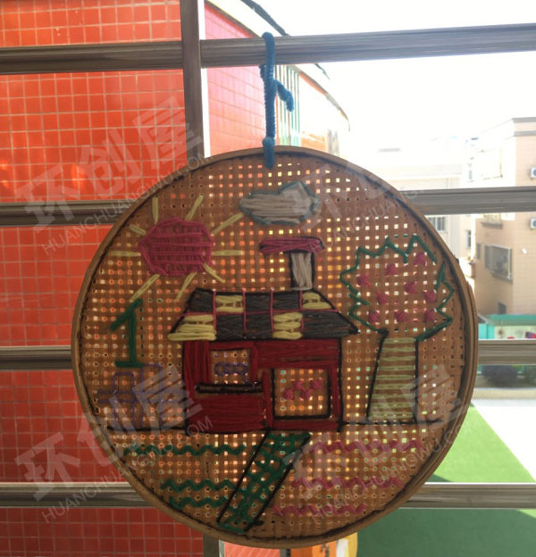 幼儿园小簸箕手工吊饰图片