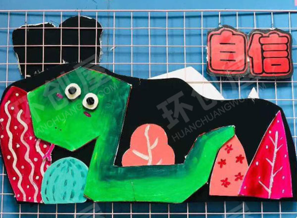 幼儿园手工动物卡通走廊吊饰图片