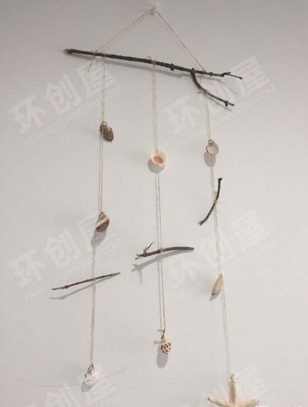 幼儿园自制贝壳精美挂件图片