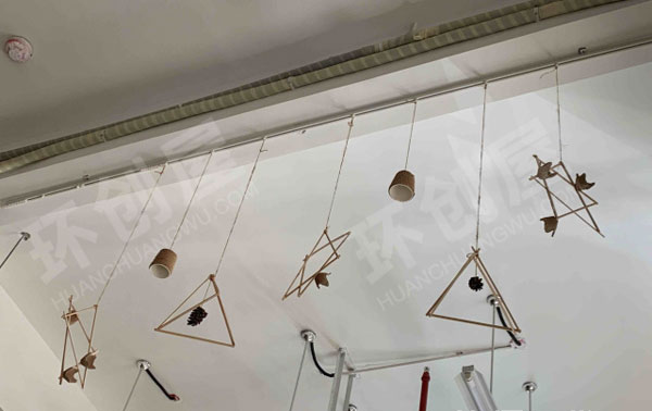 幼儿园筷子麻绳挂饰图片