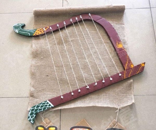 幼儿园古风乐器区域牌挂饰图片