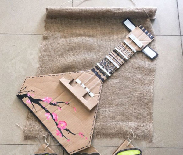 幼儿园古风乐器区域牌挂饰图片