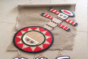 幼儿园古风乐器区域牌挂饰图片5张