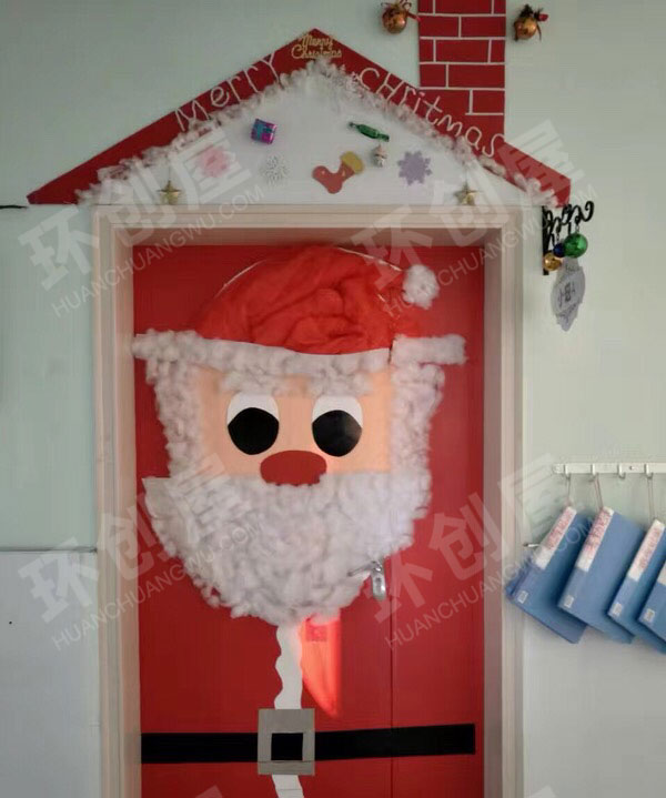 幼儿园圣诞节快乐教室门装饰图片