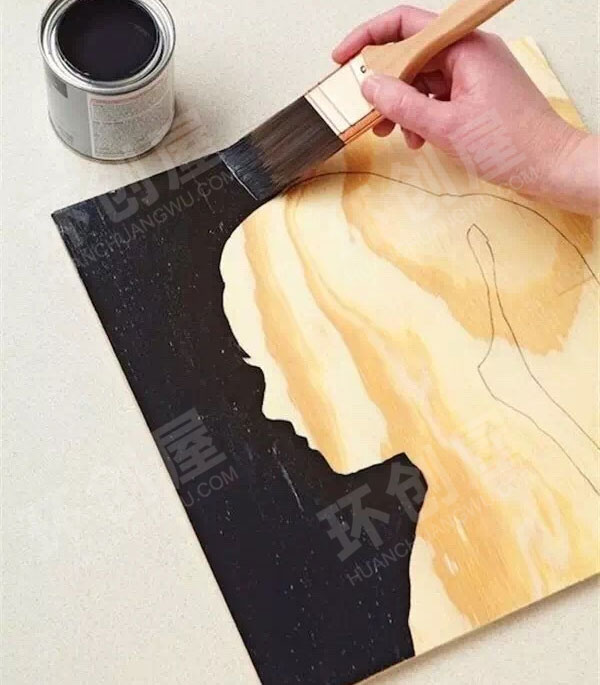 幼儿园走廊墙面大刷绘制人画装饰作品图片