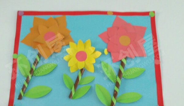 幼儿园走廊墙面卡纸手工卡通动物自然春天图片