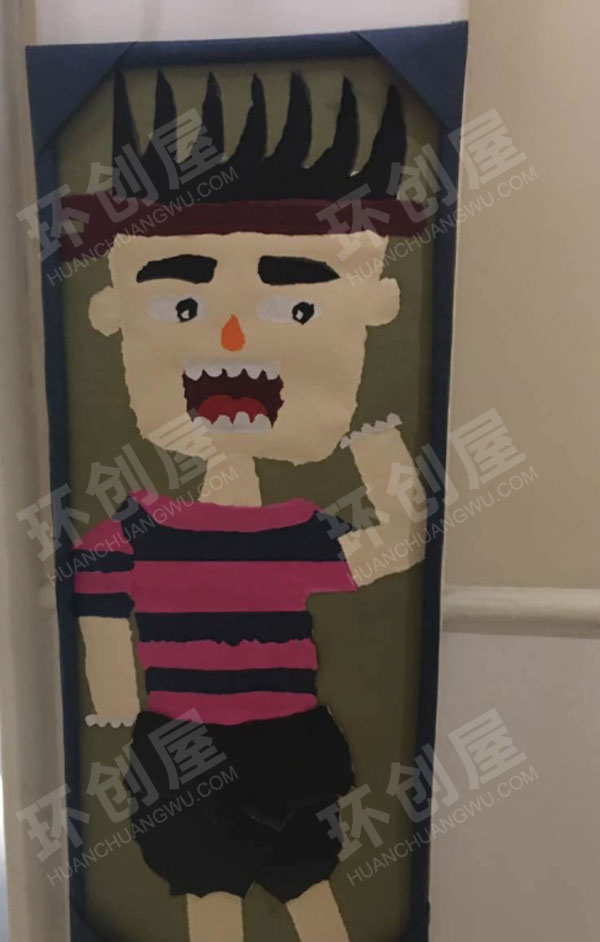 幼儿园走廊墙面卡纸粘贴人物图片