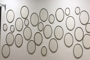 幼儿园走廊幼儿作品展墙面边框图片4张