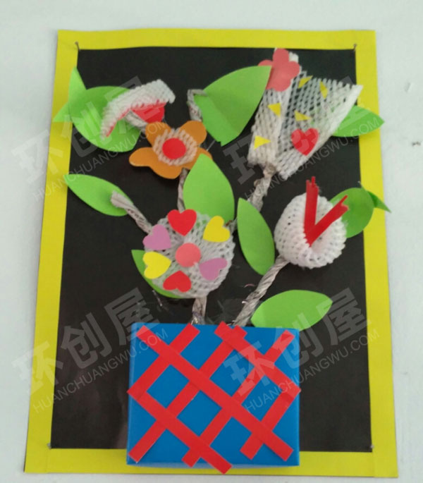 幼儿园走廊墙面卡纸手工卡通动物自然春天图片