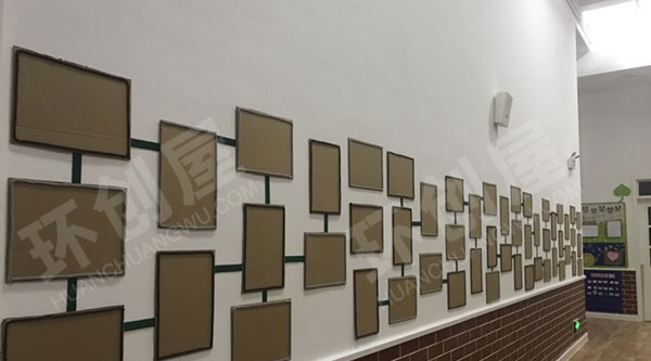 幼儿园走廊幼儿作品展墙面边框图片
