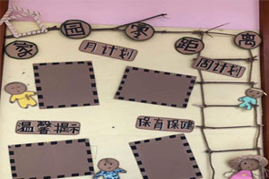 幼儿园棉麻线绳木片娃娃头家园零距离图片