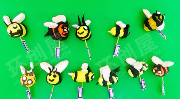 幼儿园超级小粘土卡通动物作品展示图片