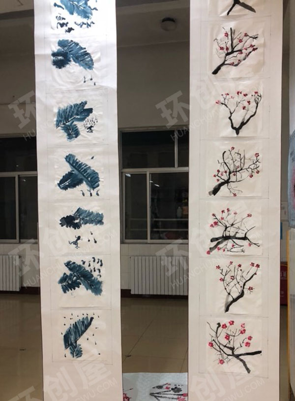 幼儿园中国文化我是中国人水墨画作品展示图片