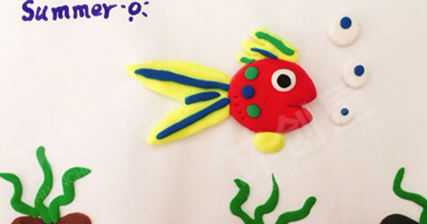 幼儿园超级小粘土卡通动物作品展示图片