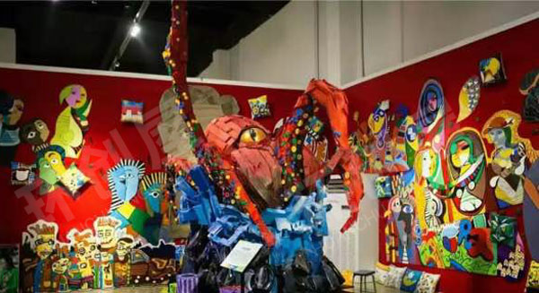 幼儿园废物利用各种奇特美术作品展示图片