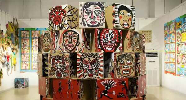 幼儿园废物利用各种奇特美术作品展示图片