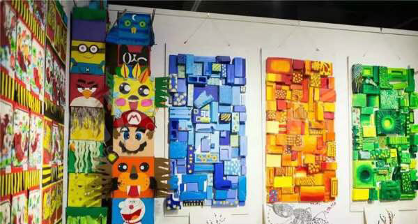 幼儿园废物利用各种奇特美术作品展示图片