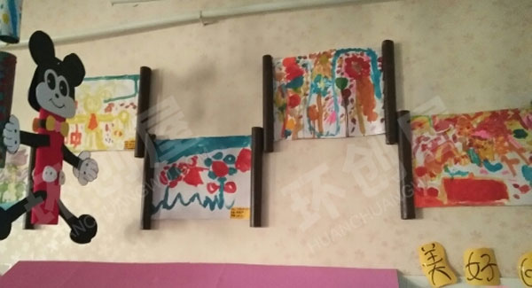 幼儿园我的作品墙展示图片