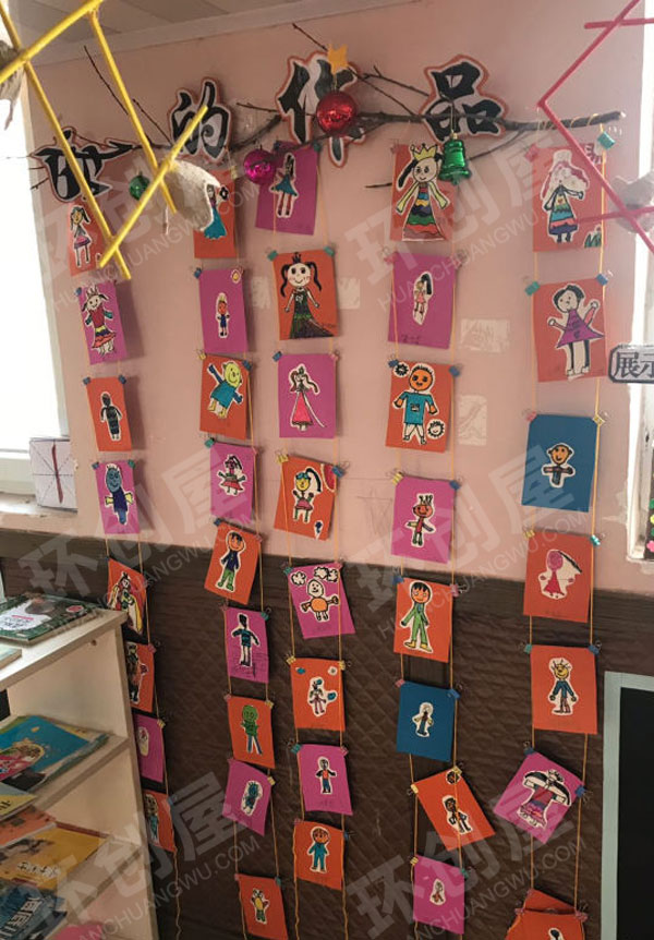 幼儿园美工区作品展图片