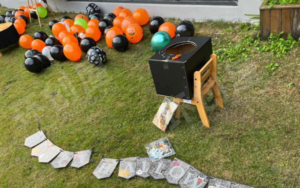 幼儿园户外环创万圣节小游戏图片