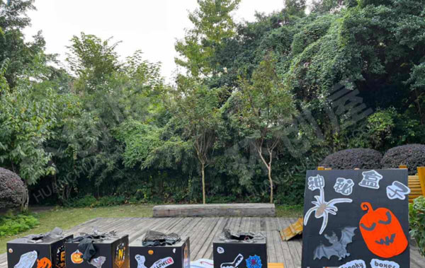 幼儿园户外环创万圣节小游戏图片