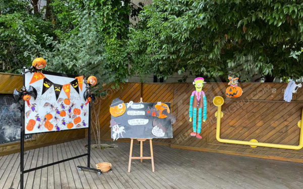 幼儿园户外环创万圣节小游戏图片