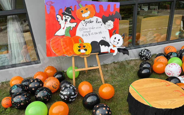 幼儿园户外环创万圣节小游戏图片