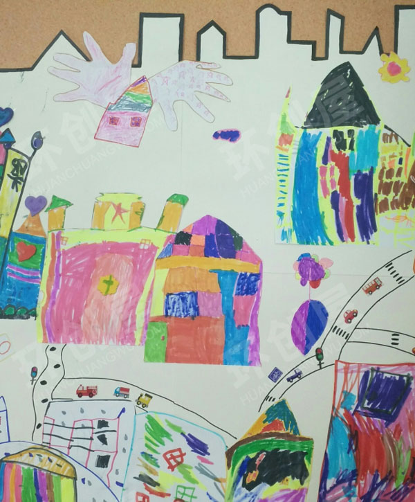 幼儿园建构区我笔下的我的城市我的家图片