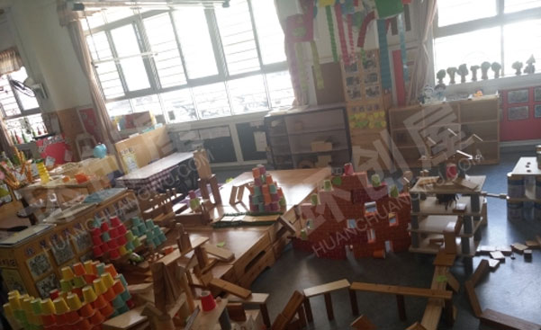 幼儿园建构区环创我是小小建筑师图片