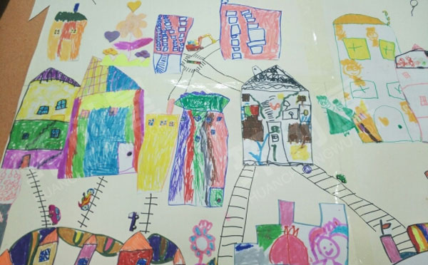幼儿园建构区我笔下的我的城市我的家图片