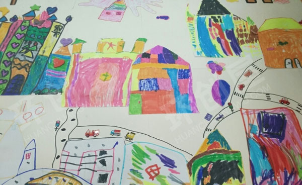 幼儿园建构区我笔下的我的城市我的家图片