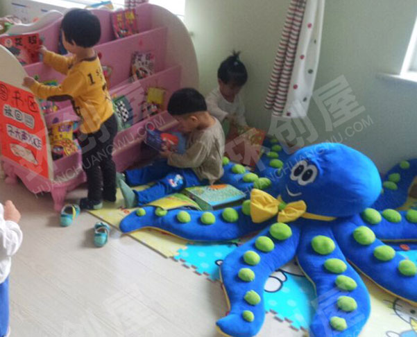 幼儿园阅读区八爪鱼坐垫图片