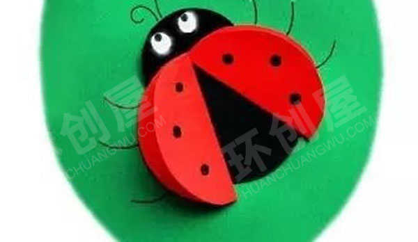 幼儿园美工区圆形卡纸手工图片